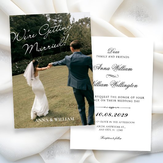 ミニマリスト 結婚式 写真 ウェディング 招待状