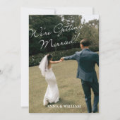 ミニマリスト 結婚式 写真 ウェディング 招待状 (正面)