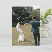 ミニマリスト 結婚式 写真 ウェディング 招待状 (スタンド正面)