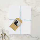 ミニマリスト 結婚式 写真 Save the Date ギフトタグ (より糸付き)