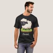 ミニマリスト 羊 キリスト教 詩編23篇 羊 Tシャツ (正面フル)