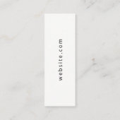 ミニマリスト(黒/白) スキニー名刺 (裏面)