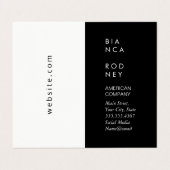 ミニマリスト（黒/白） 名刺 (外部フラット)