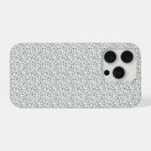 ミニマリスト 1940年代 ユーカリ スレートブルーの小枝 iPhoneケース (裏面横)