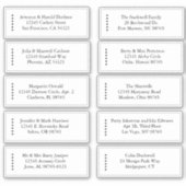 ミニマリスト–1 B&Wシート(10住所 シール) シール (正面)