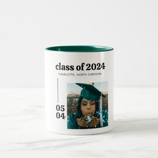 ミニマリスト 2026年卒業生 卒業記念品 ツートーンマグカップ (中央)