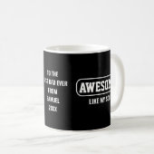 ミニマリスト AWESOME LIKE MY SON 父の日 コーヒーマグカップ (正面右)