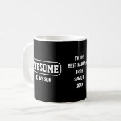 ミニマリスト AWESOME LIKE MY SON 父の日 コーヒーマグカップ (正面左)