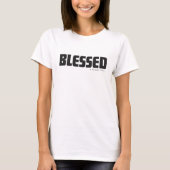 ミニマリスト BLESSED 詩篇119:1 キリスト教の信仰 Tシャツ (正面)