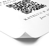 ミニマリスト Capture the Love QR 写真ハート ポスター (角)