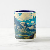 ミニマリスト Glacier National Park ピーク カスタム マグカップ (中央)