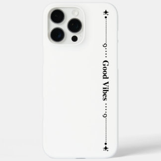 ミニマリスト "Good Vibes" セレスチャル ホワイト iPhoneケース iPhone 16 Pro Maxケース