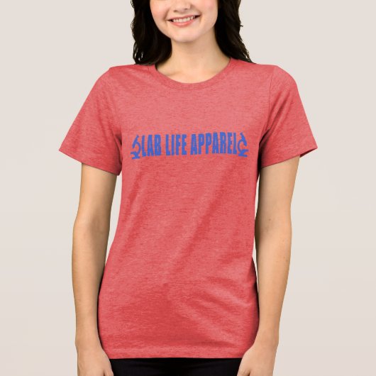 ミニマリスト LabLife 顕微鏡 ラボ技術者 医療 トライブレンドＴシャツ (正面)