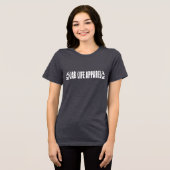 ミニマリスト LabLife 顕微鏡 ラボ技術者 医療 トライブレンドTシャツ (正面全面)
