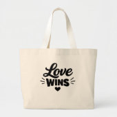 ミニマリスト Love Wins トートバッグ (正面)