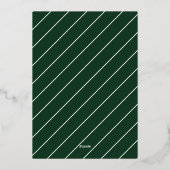 ミニマリスト Married and Bright Green Photo 箔シーズンカード (裏面)