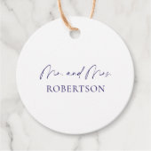 ミニマリスト Mr. & Mrs. タグ – 白背景  (正面)