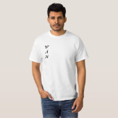 ミニマリスト「WAM」ホワイトTシャツ Tシャツ (正面フル)