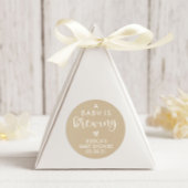 ミニマリストAベビーは赤ちゃんシャワーの好意を醸造している ラウンドシール