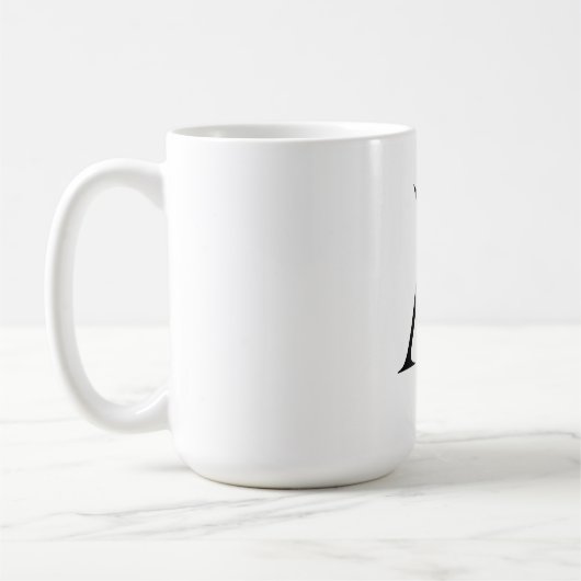 ミニマリストAKモノグラム コーヒーマグ コーヒーマグカップ (左)