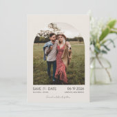 ミニマリストArch Photo 結婚's セーブザデート (スタンド正面)