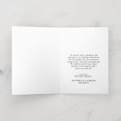 ミニマリストArch Photo Frame結婚's Thank 実在 You 箔グリーティングカード (内側レイダウン)