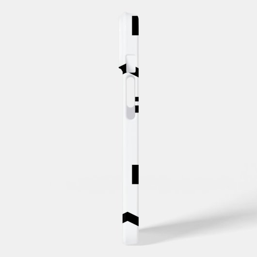 ミニマリストB & W抽象芸術ラインとシェイプ Case-Mate iPhoneケース (裏面 / 左)