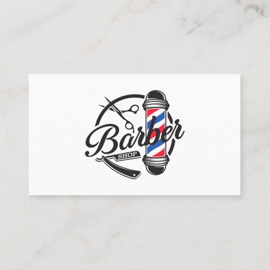 ミニマリストBarbershopサロンソーシャルメディアQRコード 名刺 (裏面)