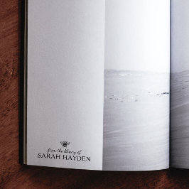 ミニマリストBee From the Library Of, Book ラバースタンプ