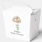 ミニマリストBeigeバルーンBohoベビーシャワー フェイバーボックス (裏面)