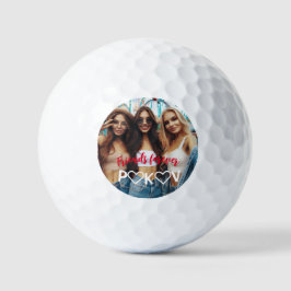 ミニマリストBFFバレンタインデーホワイトハート |写真 ゴルフボール