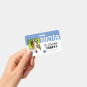 ミニマリストBlue Medical Doctor病院写真ID バッジ (Handheld)