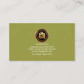 ミニマリストBODMASシンボル数学教師 名刺 (裏面)