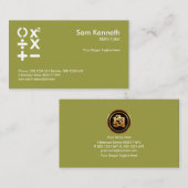 ミニマリストBODMASシンボル数学教師 名刺 (正面/裏面)