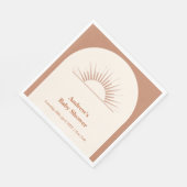 ミニマリストBohoアーチサンシャインベビーシャワー スタンダードランチョンナプキン (角)