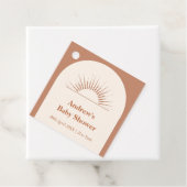 ミニマリストBohoアーチサンシャインベビーシャワー フェイバータグ (インサイチュ)