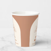 ミニマリストBohoアーチサンシャインベビーシャワー 紙コップ (左)