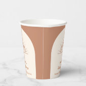 ミニマリストBohoアーチサンシャインベビーシャワー 紙コップ (右)