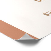 ミニマリストBohoアーチ団子ベビーシャワーへようこそ ポスター (角)