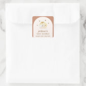 ミニマリストBohoアーチ餃子中国の赤ちゃんシャワー スクエアシール (バッグ)