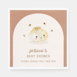 ミニマリストBohoアーチ餃子中国の赤ちゃんシャワー スタンダードランチョンナプキン