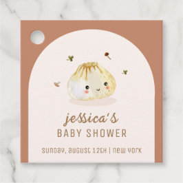 ミニマリストBohoアーチ餃子中国の赤ちゃんシャワー フェイバータグ