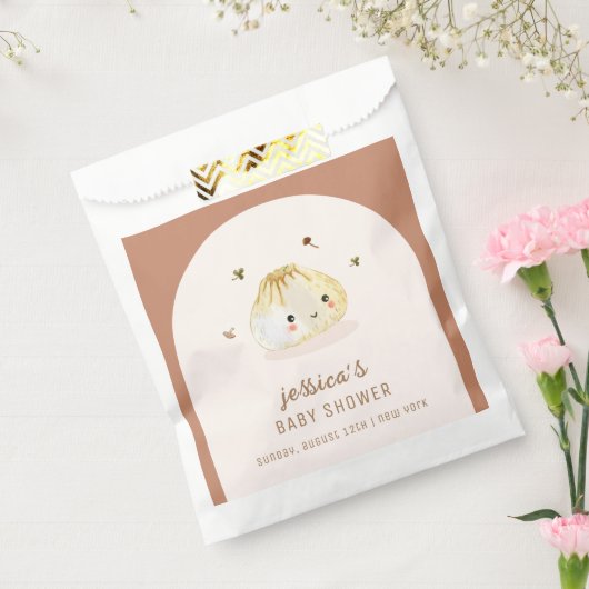 ミニマリストBohoアーチ餃子中国の赤ちゃんシャワー フェイバーバッグ (封をした状態)