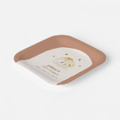 ミニマリストBohoアーチ餃子中国の赤ちゃんシャワー ペーパープレート (傾斜あり)