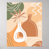 ミニマリストBohoシック植物花瓶アートポスター ポスター (正面)