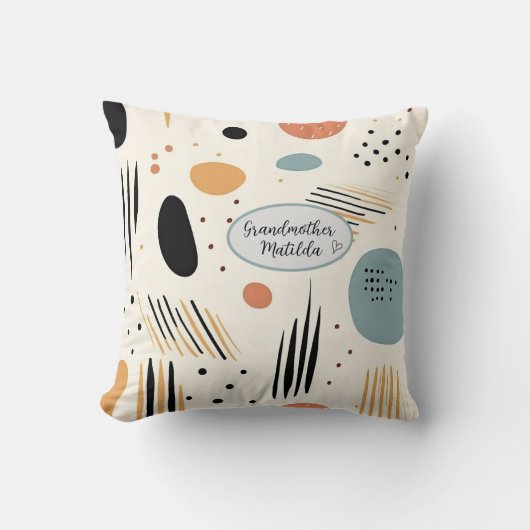 ミニマリストbohoスタイルのカスタマイズ クッション (正面)