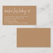 ミニマリストBohoニュートラルハローベビーブックスフォーベビー エンクロージャーカード (正面/裏面)