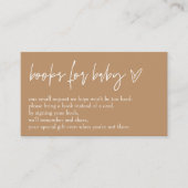 ミニマリストBohoニュートラルハローベビーブックスフォーベビー エンクロージャーカード (正面)