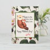 ミニマリストBohoフローラマザーズデイカードオッター カード (スタンド正面)