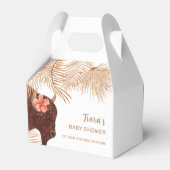 ミニマリストBohoフローラ聖いカウガールベビーシャワー フェイバーボックス (裏面サイド)